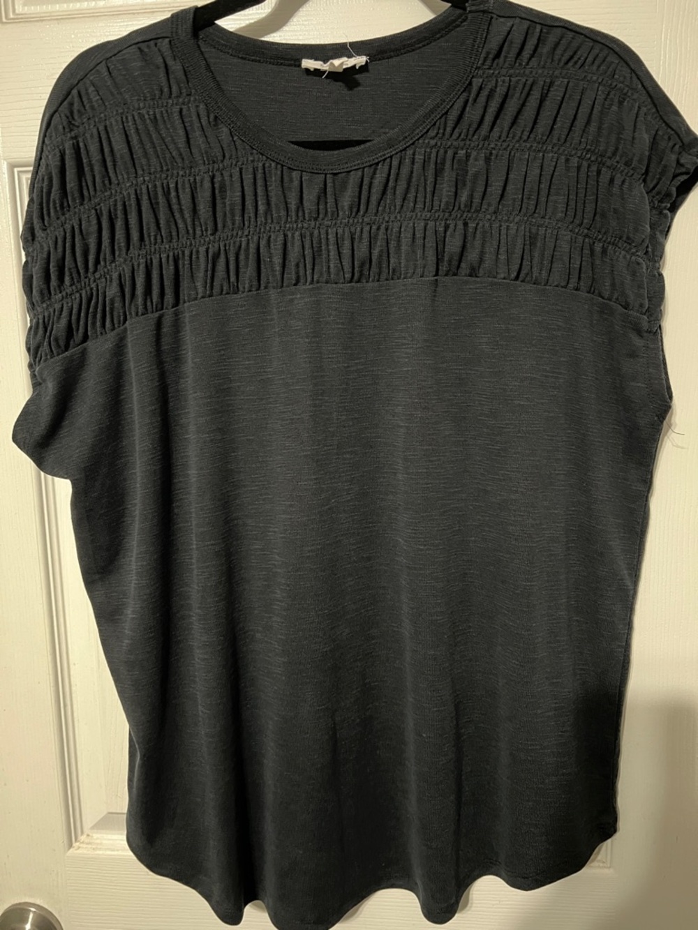 Maurices Black Smocked Yoke Tank Top